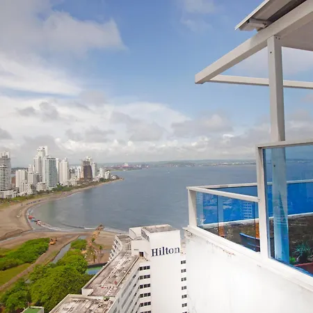 Apartment Riviera Sunrise - Frente Al Mar Y Vista Panoramica A Toda La Ciudad Cartagena